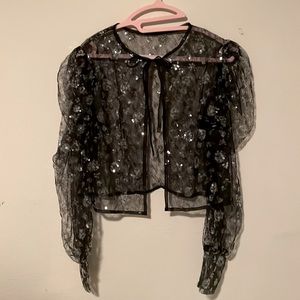 Lirika Matoshi black top with sequins. Great condition!